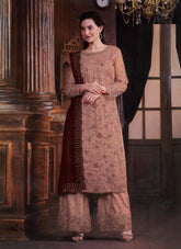Superb Looking Salwar Suit in Peach Colour